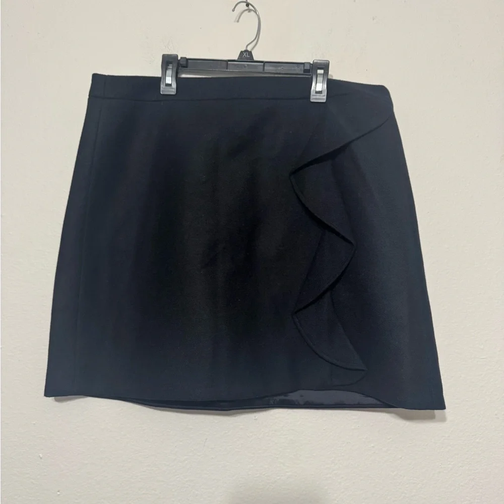 J.Crew Wool Ruffle Skirt Sz 16